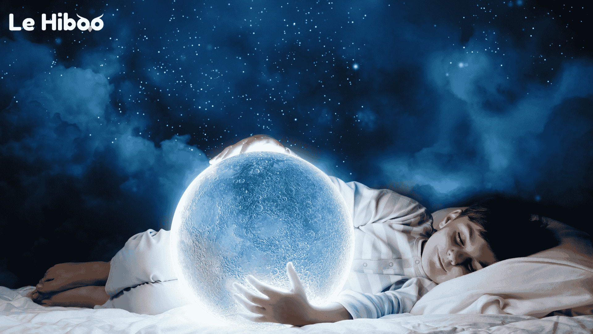 Rêves imaginaires enfants nuit ciel étoilé lune