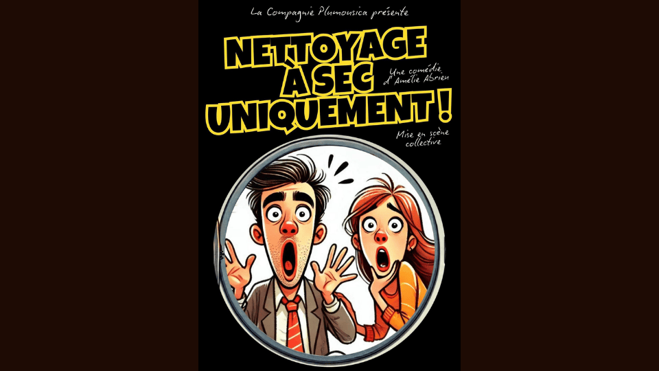 affiche du spectacle Nettoyage a sec uniquement