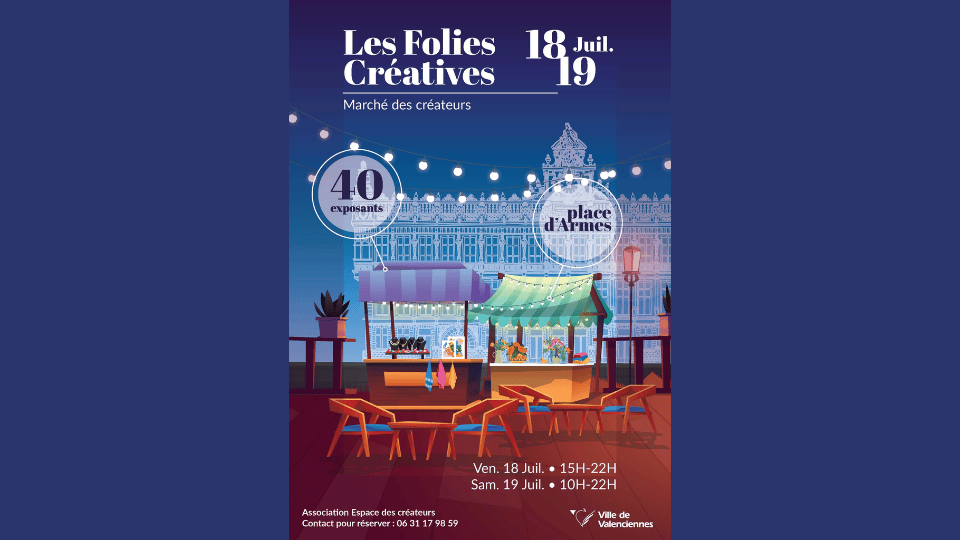 Affiche les folies créatives Valenciennes