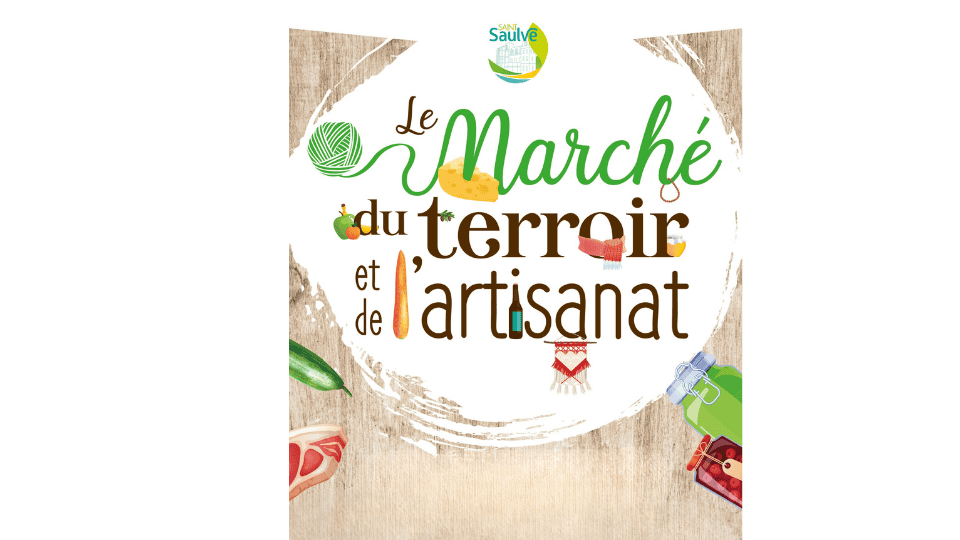 Affiche marché du terroir et de l artisanat Saint-Saulve