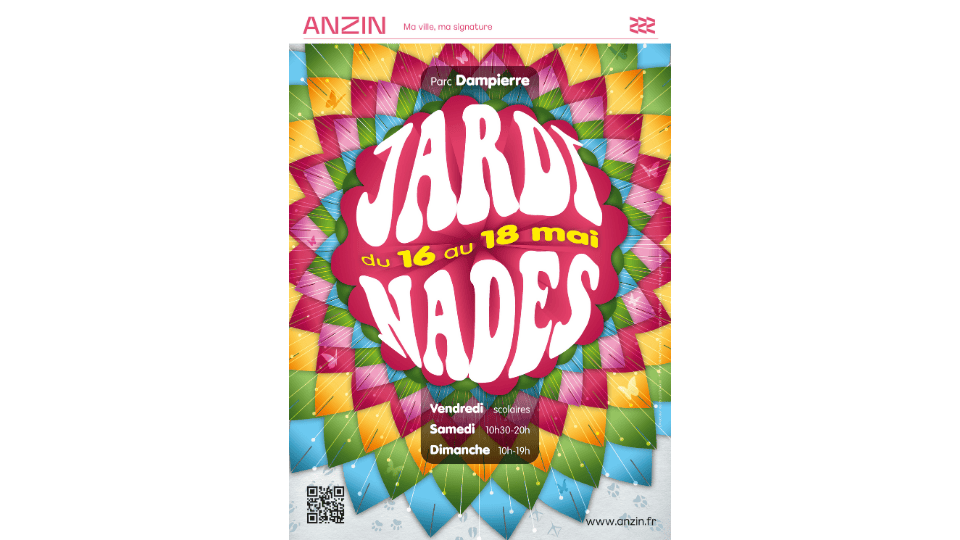 Affiche jardinades parc dampierre anzin Affiche jardinades parc dampierre anzin