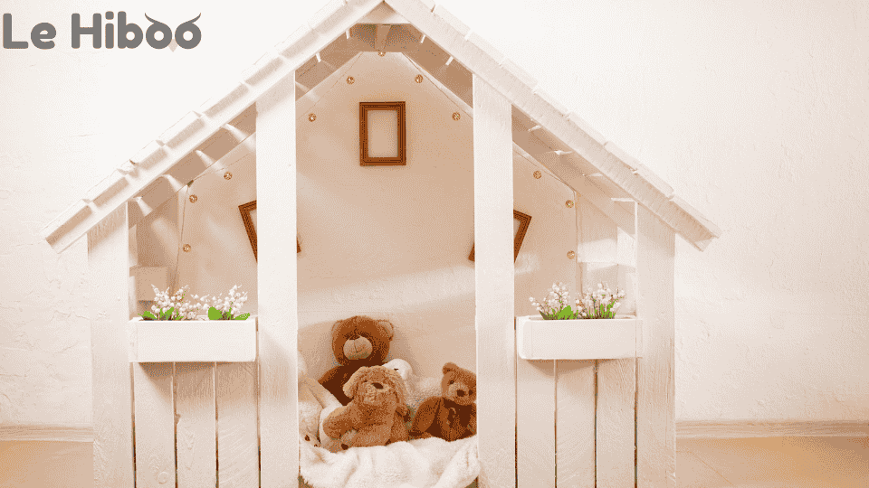 Cabane pour jouets peluches enfants