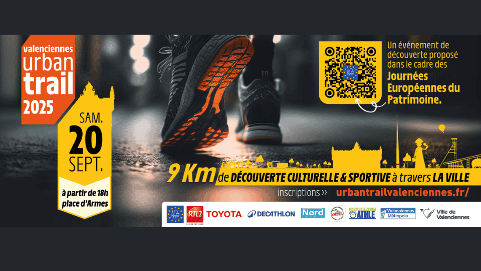 Affiche urban trail Valenciennes 